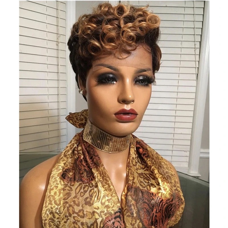 Brazilian Pixie Cut Wig Ombre
